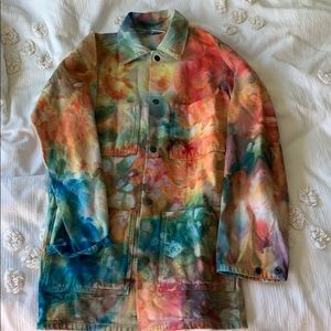 Tie dye coat free people